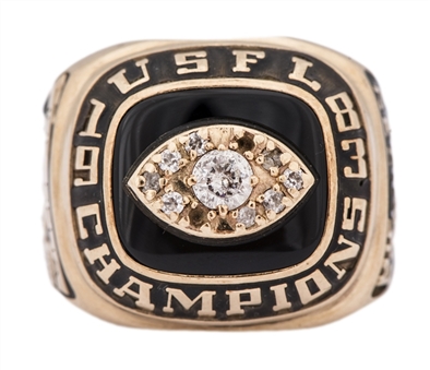 1983 Michigan Panthers USFL Championship Ring